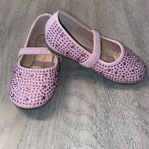 Pink Rhinestone girls shoes. Size 7 toddler